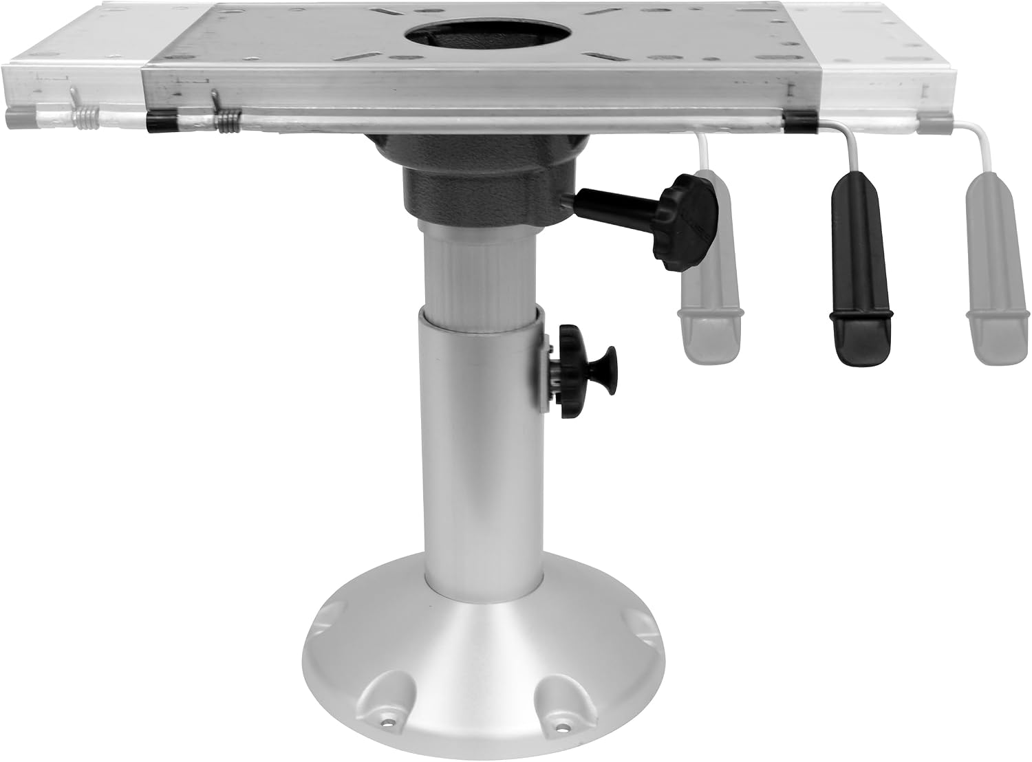 Wise 8WP21-374 Boat Seat Pedestal, Adjustable Height from 12' to 18', with Seat Slide Seat Mount, Adjustable Travel 5' - Fore & AFT