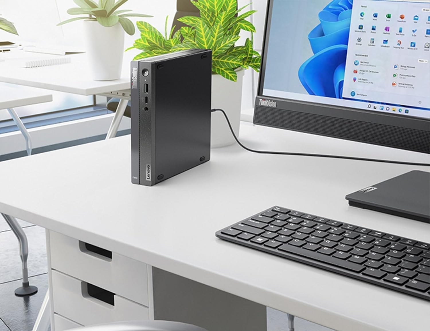 Lenovo ThinKCentre neo 50q Gen 4 Tiny 1L Business Mini Desktop Computer, 13th Gen Intel 8-Core i5-13420H (Beat i7-1355U), 32GB DDR4 RAM, 1TB PCIe SSD, WiFi 6, 2 DisplayPorts, Win 11 Pro