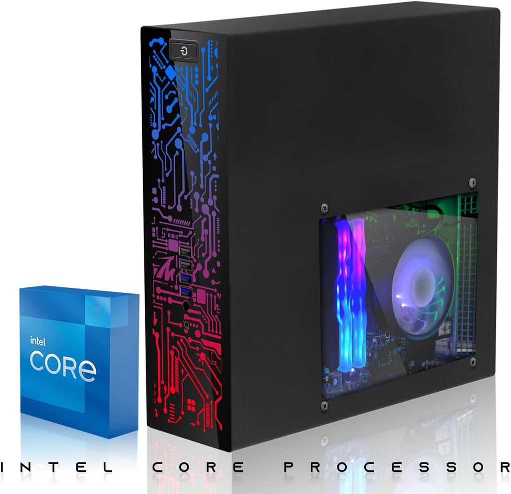 Hp Desktop Computer PC – Intel Core i5, 16GB ARGB RAM, 1TB SSD, 27 Inch Curved Monitor, RGB Keyboard with AI Copilot Key and Mouse, RGB Soundbar, Windows 11(Renewed)