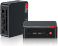 Beelink SER5 MAX Mini PC, AMD Ryzen 7 7735HS (8C/16T, up to 4.75GHz), 24GB LPDDR5 500G NVME SSD, Mini Desktop Computer Support 4K@120Hz, WiFi6, BT5.4, DP+HDMI, Type-C