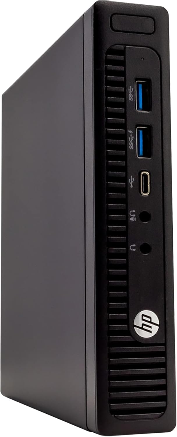 HP EliteDesk 800 G2 Desktop Mini PC, Intel Core i5 6500T 2.5Ghz, 16GB DDR4 RAM, 500GB Hard Drive, USB Type C, Windows 11 Pro (Renewed)