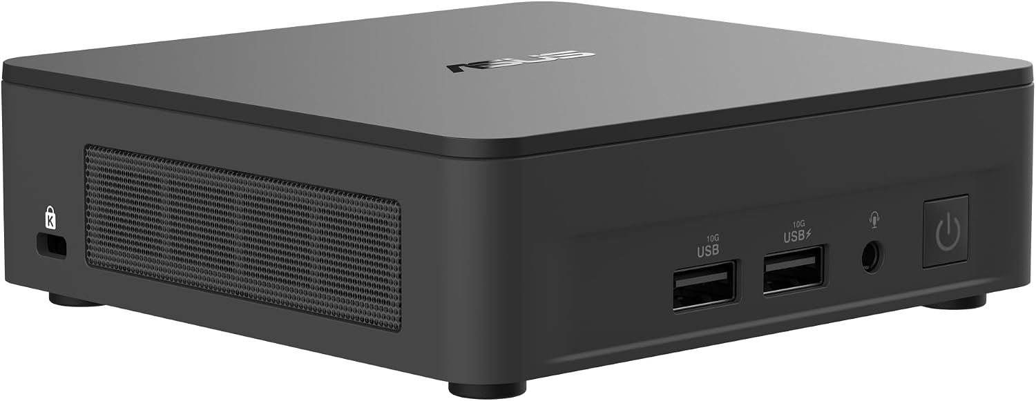 ASUS NUC 13 Pro Slim Full System Mini PC with Intel 13th Gen Core i7-1360P, 16GB DDR4 RAM, 512GB PCIe G4x4 NVMe SSD, Thunderbolt™ 4, Wi-Fi 6E & Bluetooth 5.3, Win 11 Pro, VESA Mount Included