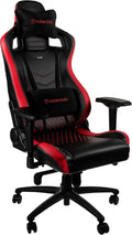 noblechairs Epic Reclining Gaming Chair and Reclining Office Chair, PU Faux Leather, Mousesports Edition, Black/Red
