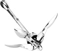 Kayak Anchor, Canoe Anchor Paddleboard Anchor 8.8lb Grapnels Hardware 316 Stainless Steel for Marine Yacht Fishing Boat