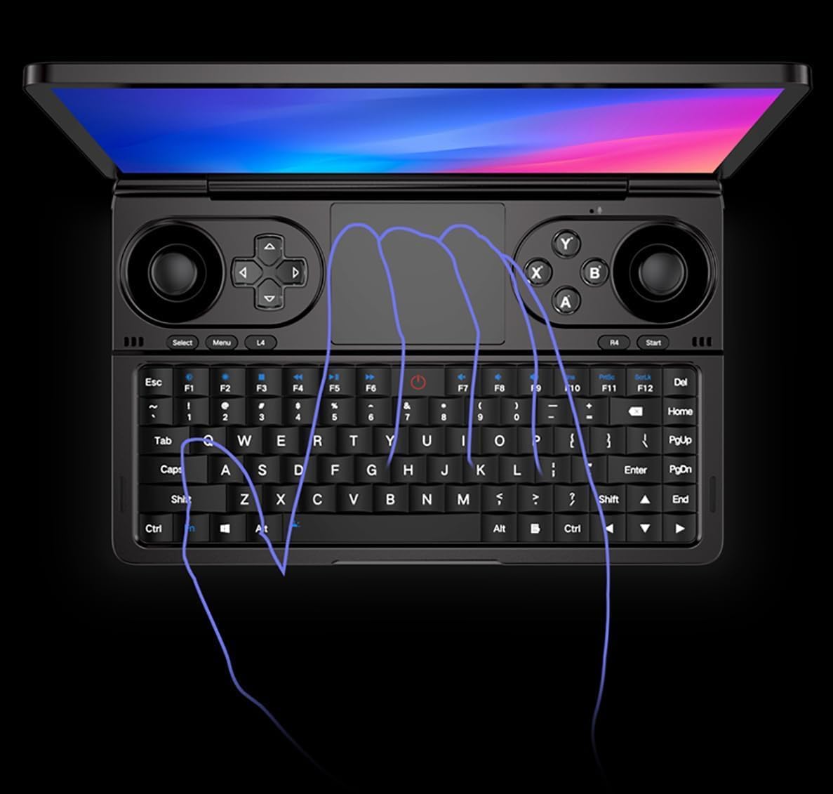 GPD WIN Mini 2025 Handheld Game Console, 7' Touchscreen Gaming PC Mini Laptop Gamepad UMPC Win11 [AMD Ryzen AI 9 HX 370 32GB RAM/2TB M.2 NVMe SSD]