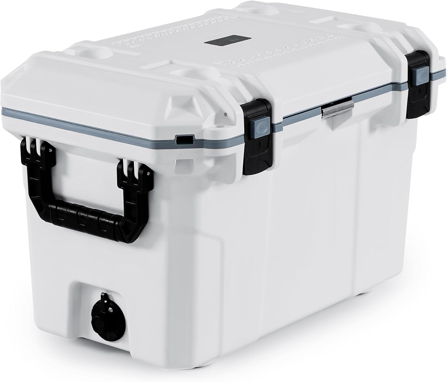 BluBox Hard Cooler Box, Heavy-Duty for Extended Outdoor Use, Camping, Fishing, White