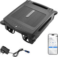 Solar Powered Automatic Robotic Pool Skimmer Cleaner, App Support, Solar Pool Cleaner Dual Mode, Solar & Fast Dual Charging, 3.4L Large Debris Bag, LED Indicator, for All Swimming Pool