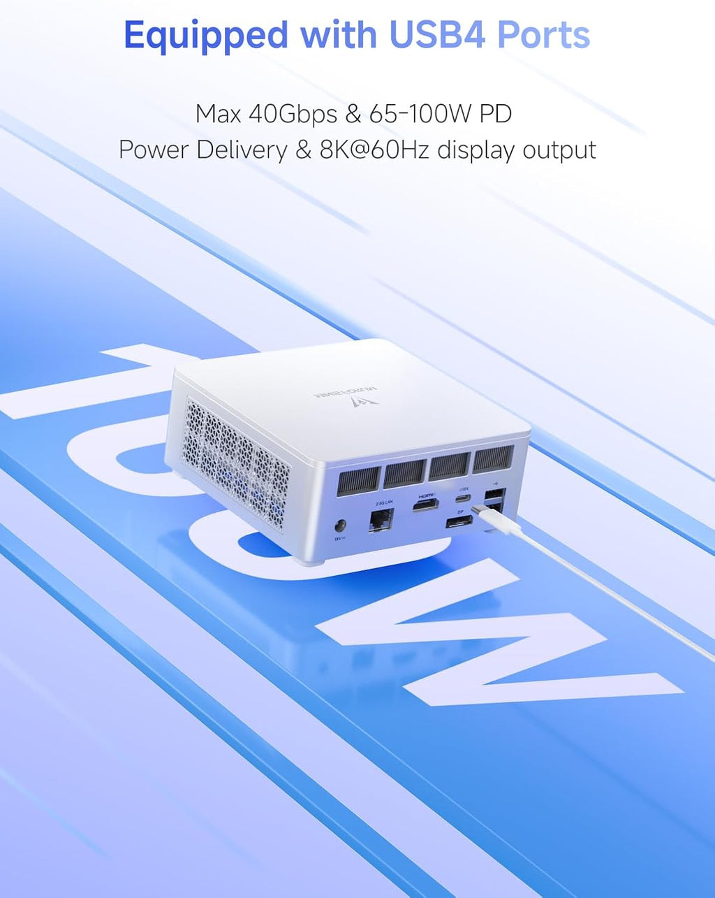 MINISFORUM UM870 Slim Mini PC Barebone AMD Ryzen 7 8745H(8C/16T), Mini Desktop Computer Without RAM/SSD/OS, Radeon 780M Graphics, USB4/HDMI/DP Output, 2.5G LAN, 4xUSB Ports, WiFi 6E, BT5.3 (Renewed)