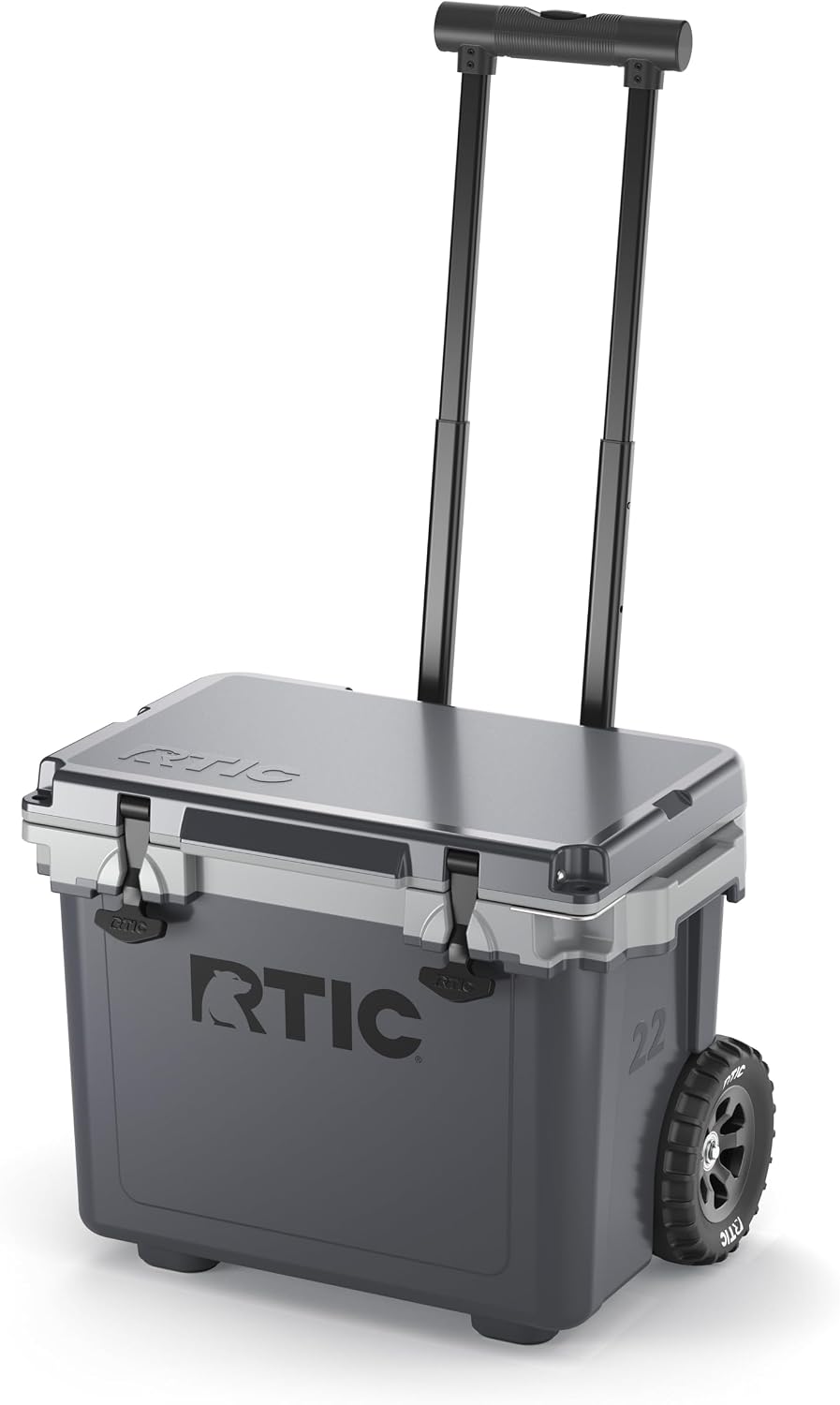 RTIC 22 QT Ultra-Light Wheeled Cooler with Handle, Hard Insulated Portable Ice Chest Box for Beach, Drink, Beverage, Camping, Picnic, Fishing, Boat, Barbecue