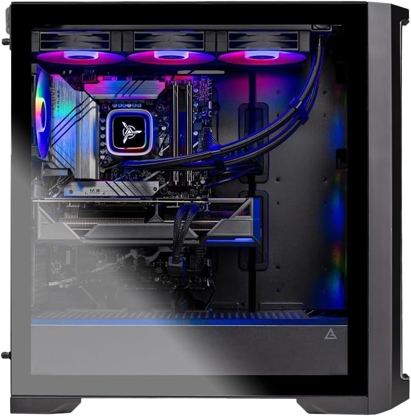 Skytech Gaming Legacy 4 Gaming PC, AMD Ryzen 7 9800X3D 4.7GHz, NVIDIA RTX 5070 Ti 16GB VRAM, X670 Board, 2TB Gen4 NVMe SSD, 32GB DDR5 RAM 5600, 850W Gold ATX 3 PSU, 360 ARGB AIO, WI-FI 5, Windows 11