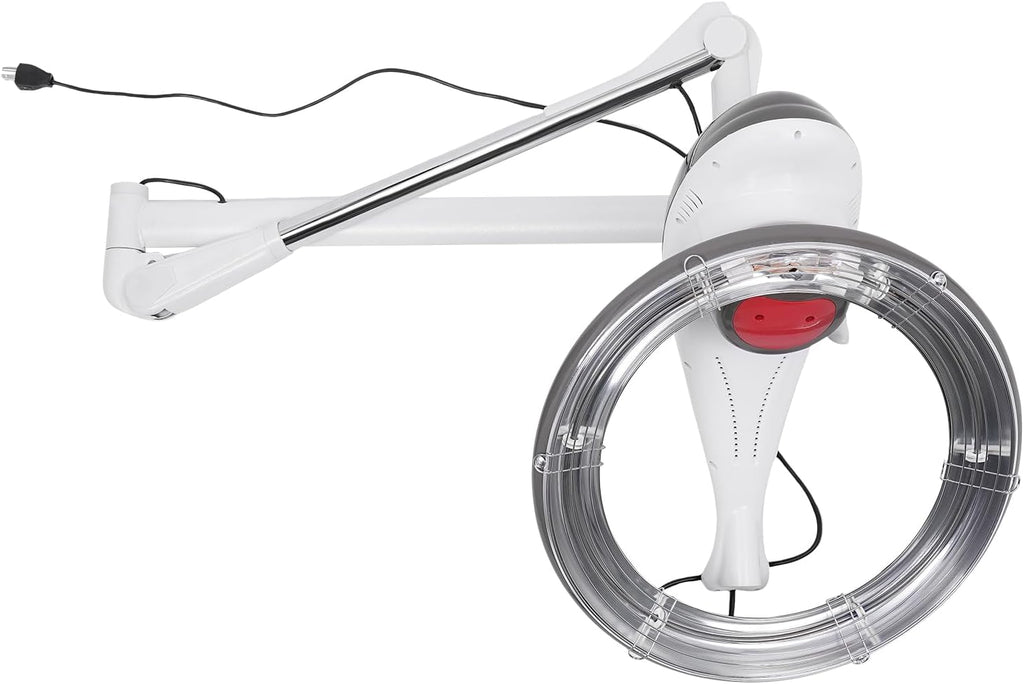 Hair Dryer 950W, 360 Degree Rotating Heating Ring, Wall Mount Orbiting Rotating Hair Treatment Machine, Salon Hair Perming Machine, 104-140℉ Styling Perming Dryer(Gray)