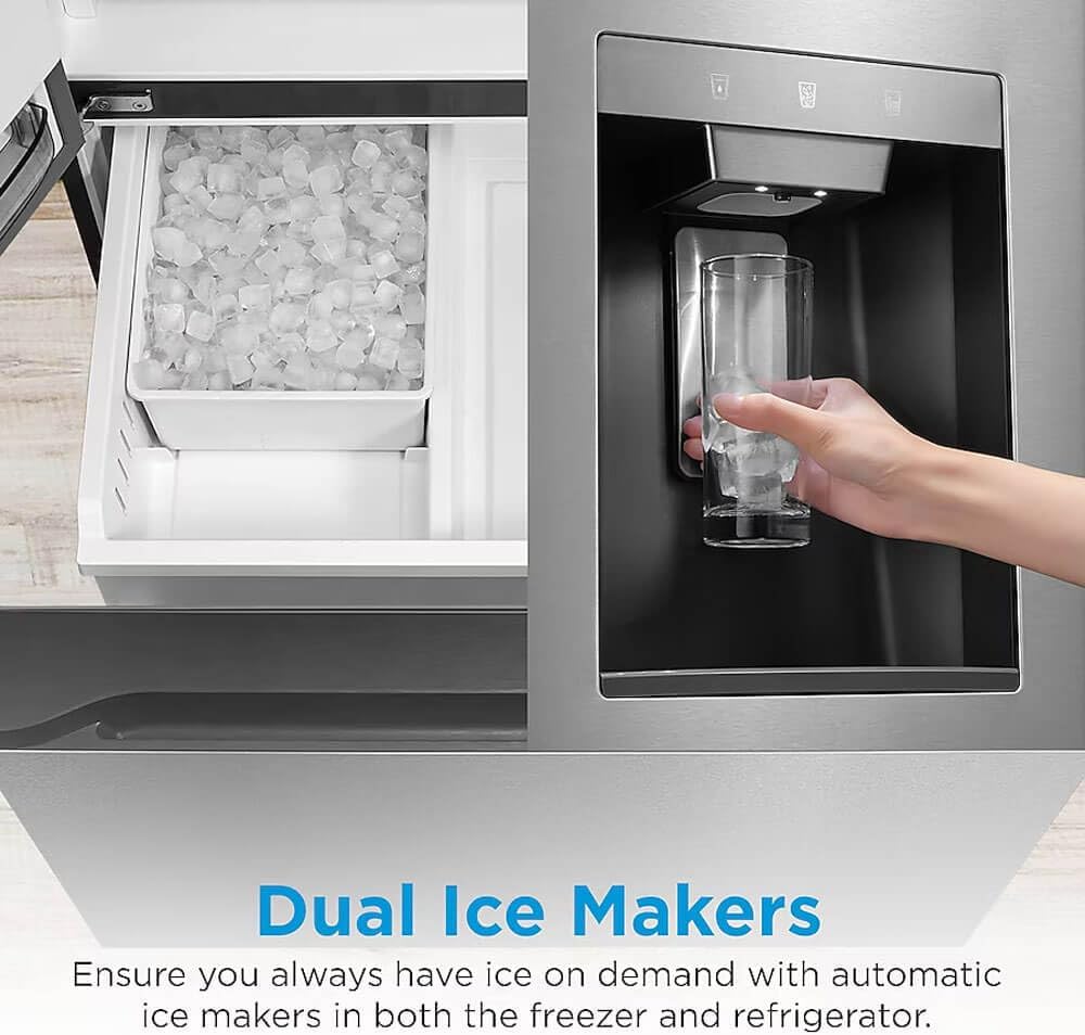 Midea MRF29D6AST 29.3 Cu. Ft. Stainless 3-Door French Door Smart Refrigerator