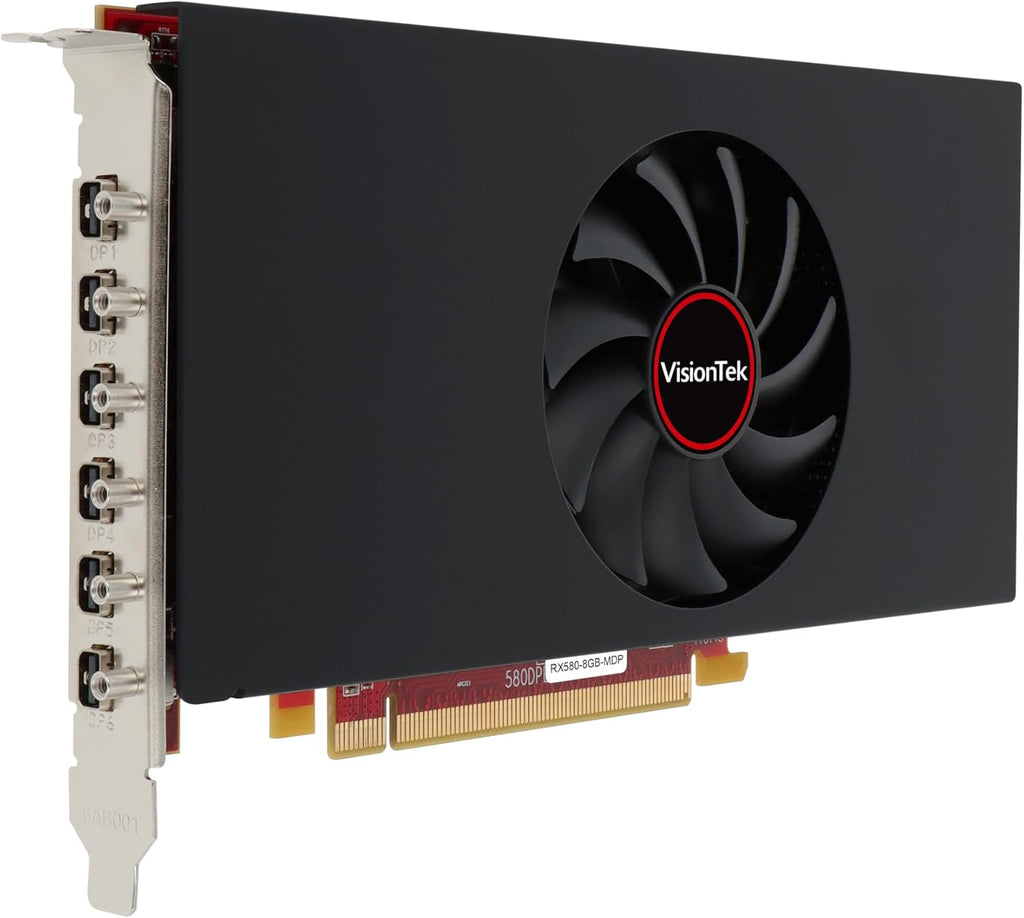 VISIONTEK AMD Radeon RX 580 6M Single Fan 8GB GDDR5 PCIE 3.0 Graphics Card