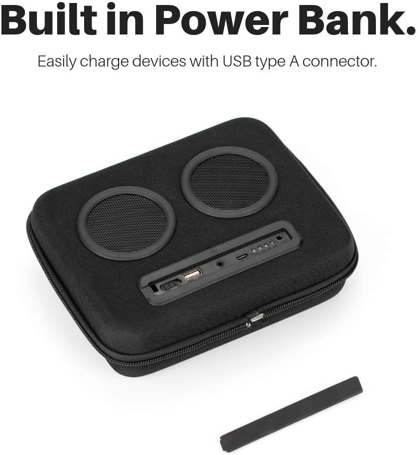 The #1 Rolling Cooler with Speakers on Amazon. 20-Watt Bluetooth Speakers for Parties/Festivals/Boat/Beach/Camping. Rechargeable, Works with iPhone & Android (Black, Latest Premium Edition)
