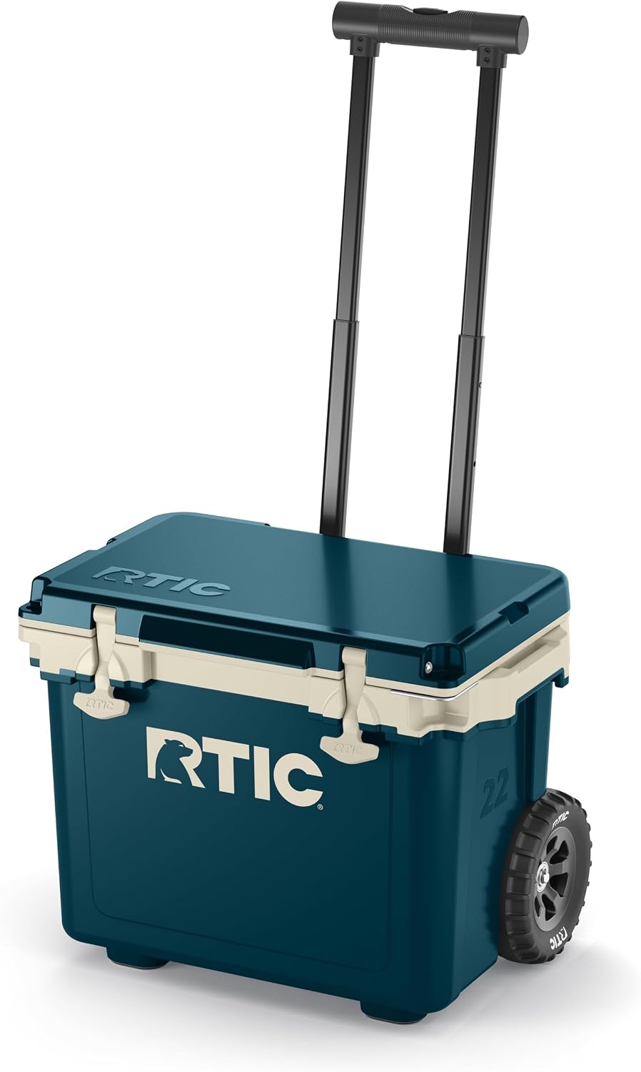 RTIC 22 QT Ultra-Light Wheeled Cooler with Handle, Hard Insulated Portable Ice Chest Box for Beach, Drink, Beverage, Camping, Picnic, Fishing, Boat, Barbecue