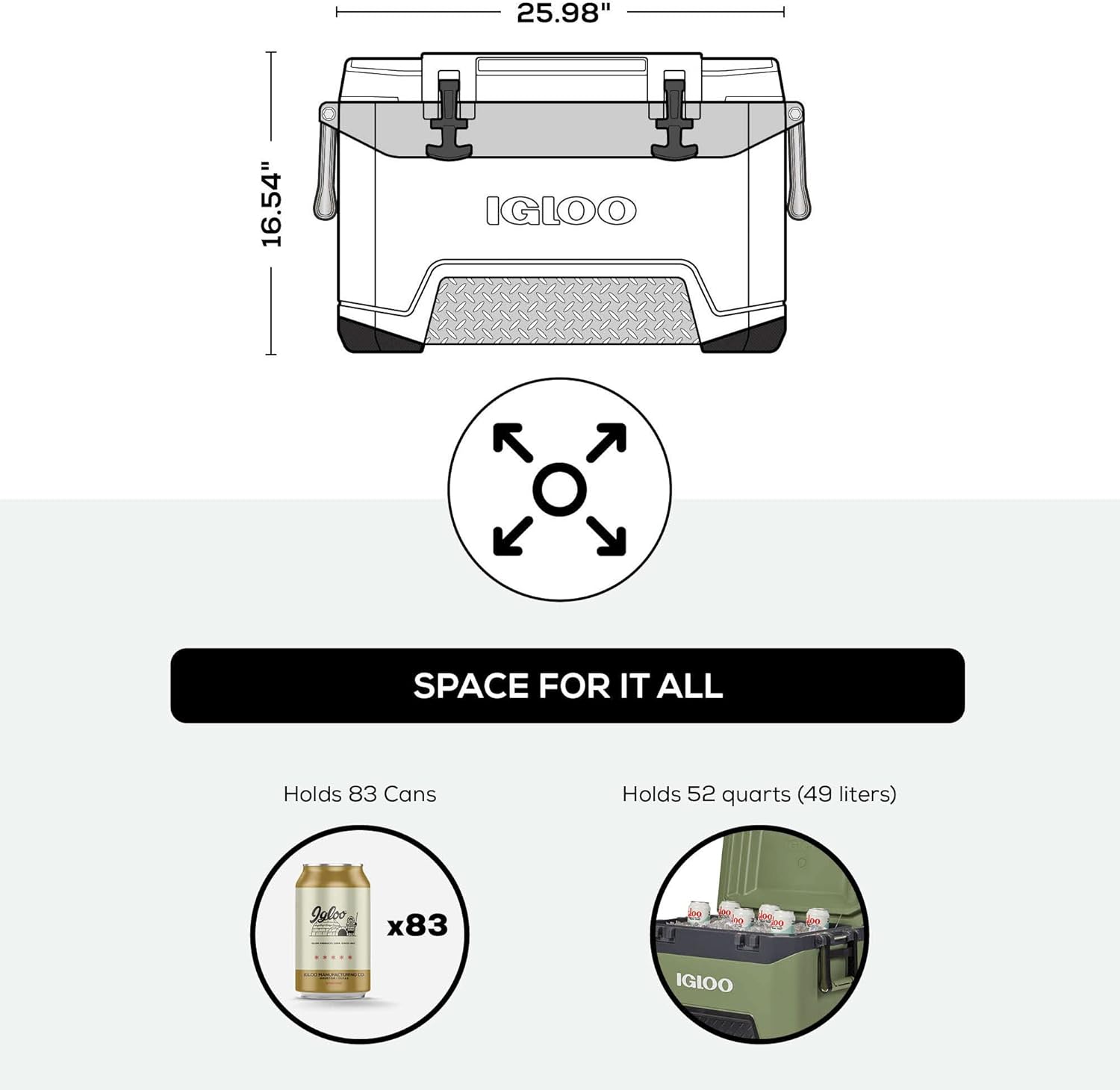 Igloo BMX Cooler | Insulated Hard Shell Ice Chest