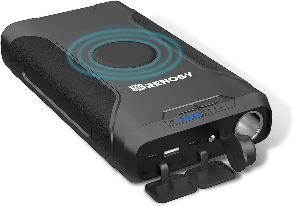 Renogy 72000mAh 266Wh 12v Power Bank with 60W PD, CPAP Battery for Camping, High Capacity Large Camping Power Bank with USB-C DC Wireless Charging & Flashlight, Backup Power Supply for Starlink Mini