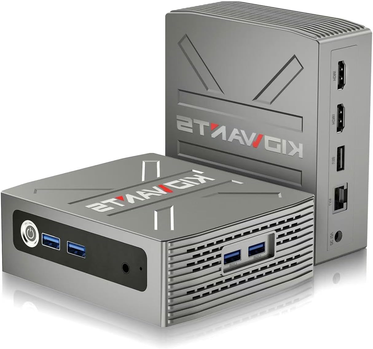 KG1 Mini PC Intel N4000(up to 2.6GHz),8GB LPDDR4 128GB eMMC,Support M.2 SSD Expansion (512GB/2TB),Support 4K Dual Display, 2.4G/5G WiFi,BT 5.0,USB 3.0,Business, Home, Office Computer, Small Pc