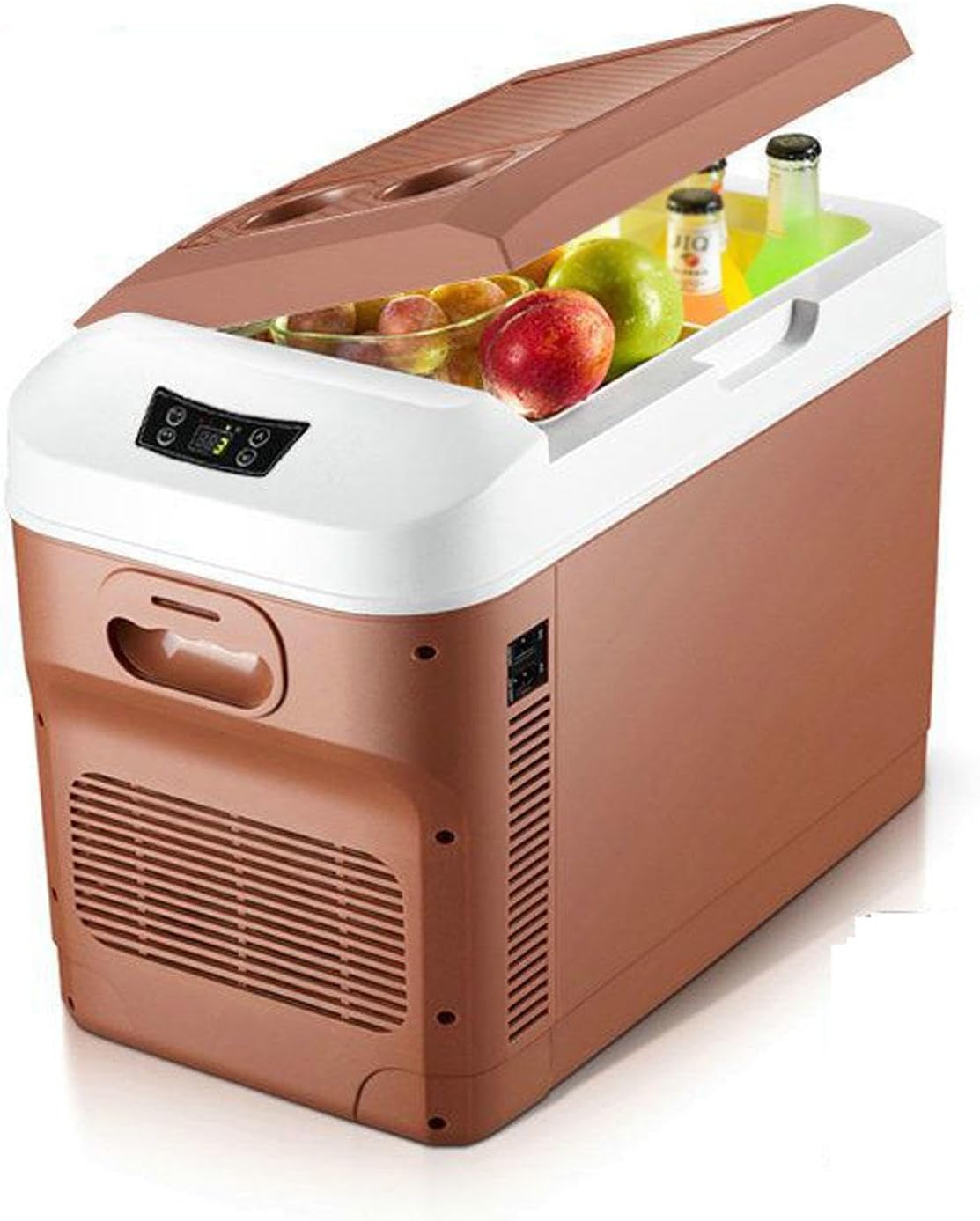 Car Refrigerator Personal Thermoelectric Cooler/Warmer 220V Car Fridge Portable Electric Car Cooler for Christmas's Day Gift, Skincare, Beverage, Food, Home, Office and Car,B-20L