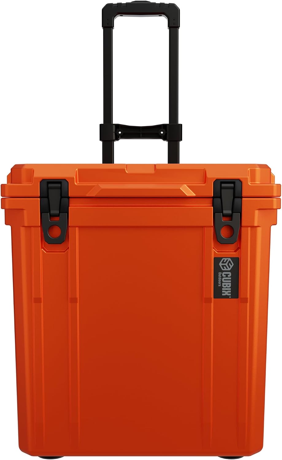 Cubix Outdoors QuadraX 46QT Wheeled Rotomolded Portable Hard Cooler for Camping, Fishing, Beach | Heavy Duty Insulated Ice Chest with Wheels and Handle | Cold Retention 5 Days