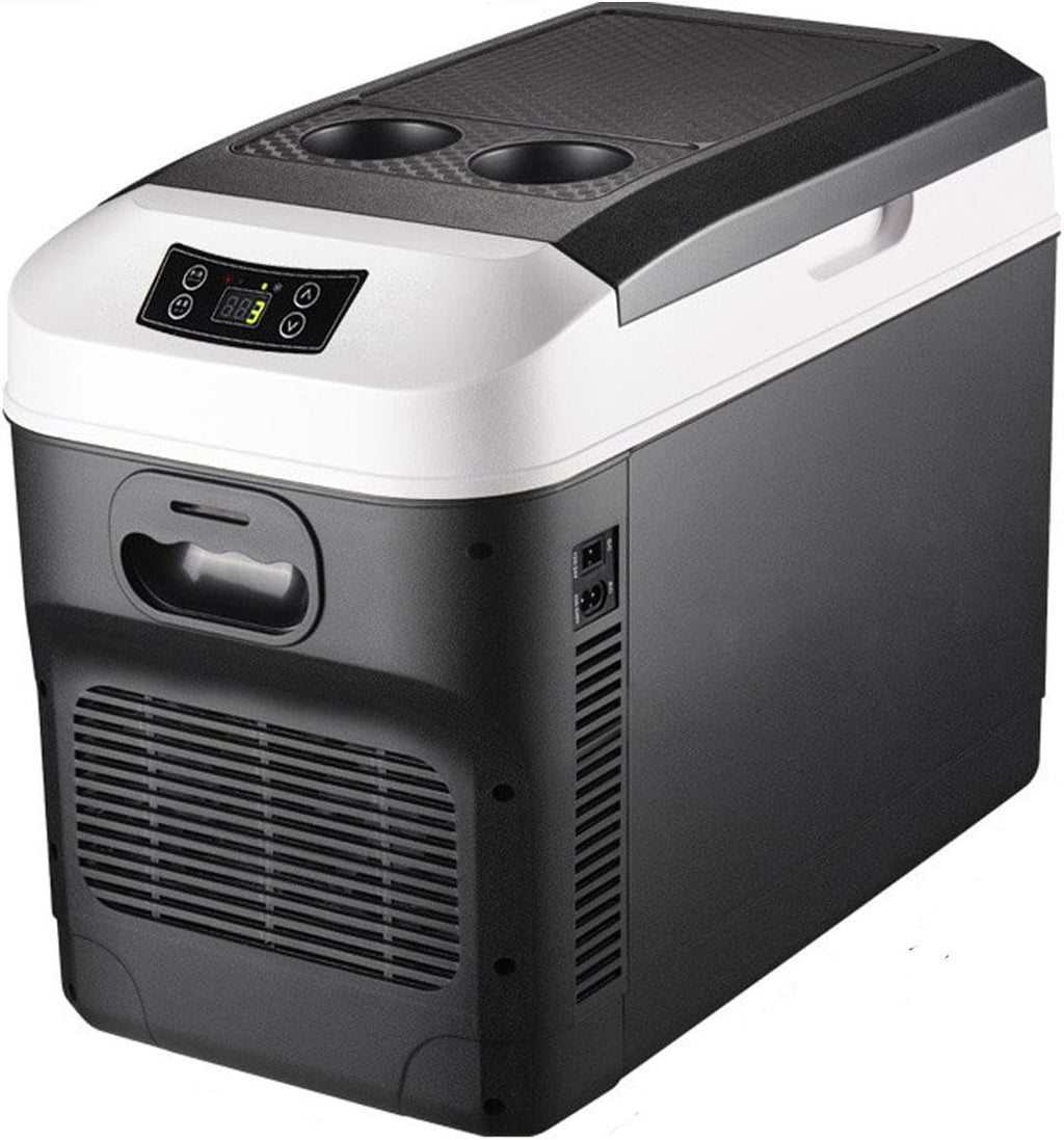 12/24V Mini Car Refrigerator 20 Liter Capacity, Portable Electric Cooler Warmer 220V Small Fridge for Christmas's Day Gift, Skincare, Beverage, Food, Home, Office and Car,B