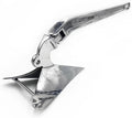 Folding Anchor, Customized Marine Boat Hardware 316 Stainless Steel Swivel Anchor High Polished 7kg Plough,for Small Boats Canoe Paddle Boards