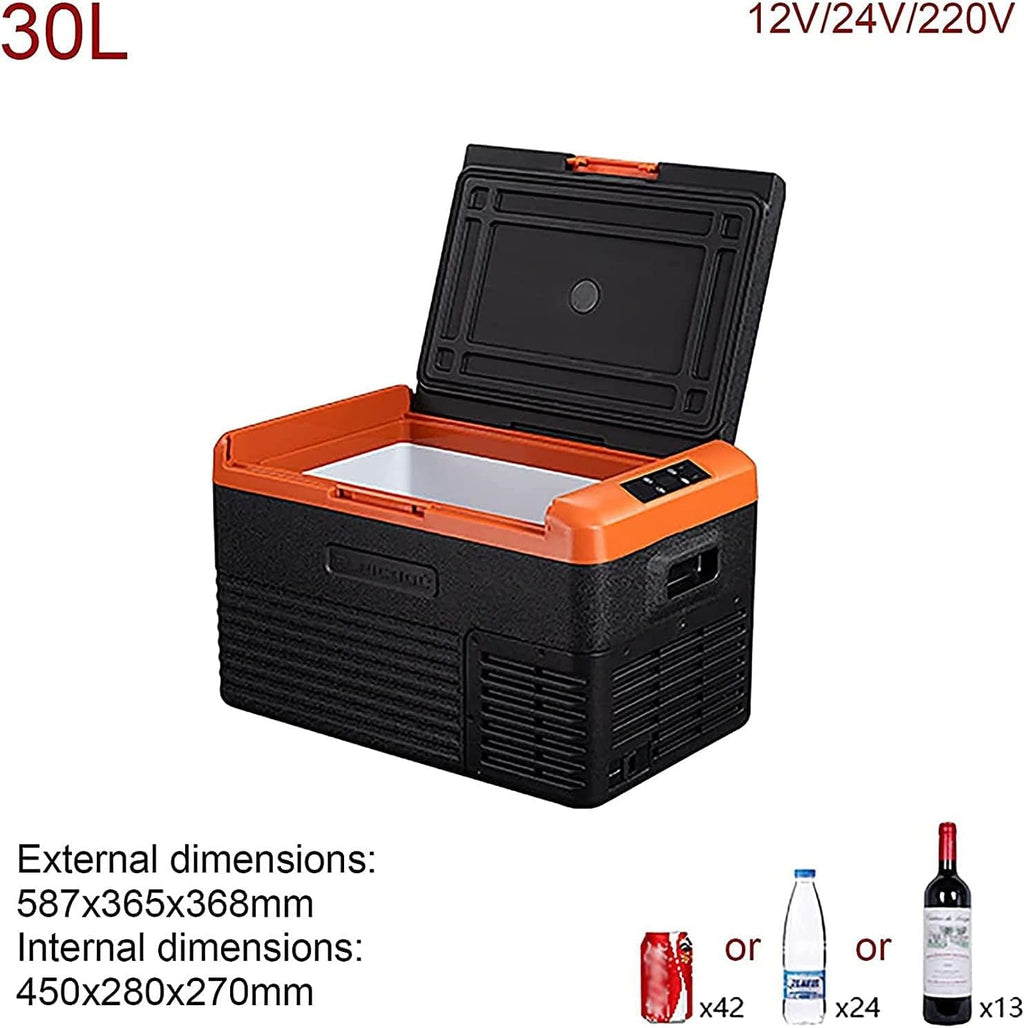 Mini Car Fridge Electric Cool Box Portable Compressor Freezer Fridge Great for Bedroom/Office/Car/Dorm Car Cooler for Camping (Size : 40L) (40L)