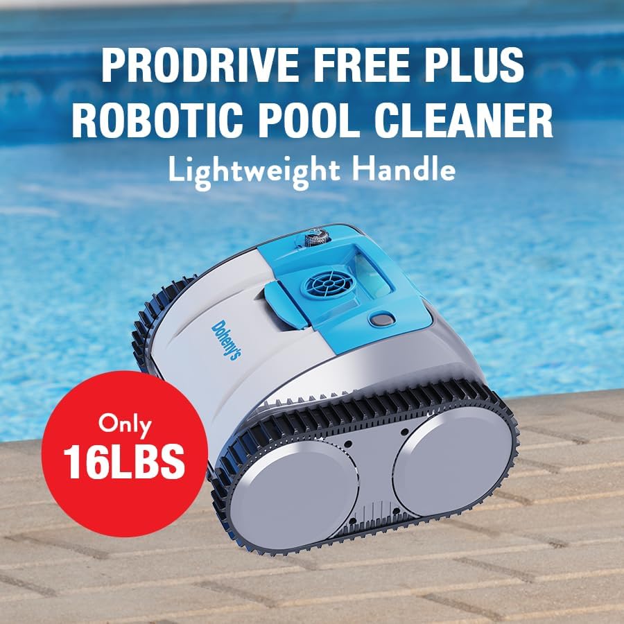 Doheny's Pool ProDrive Free Plus, Rechargeable Inground Robotic Cord-Free Automatic Robotic Swimming