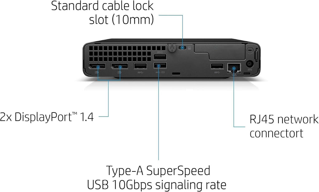 HP EliteDesk 800 G6 Mini Desktop Business Computer, Core i5-10500T Processor, 16GB RAM, 1TB PCIe SSD, RJ-45, Displayport, SUB KB & Mouse, Wi-Fi, BT, Windows 11 Pro (Renewed)