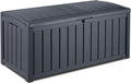 Tepro Keter Glennwood 17193522 Cushion Box 390 L Wood Look Plastic Anthracite