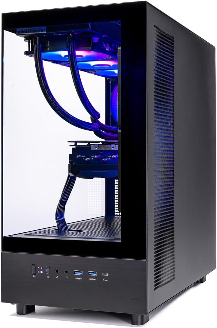 Skytech Gaming Azure 3 Desktop PC, Intel Ultra 7 265K 3.9 GHz(5.4 GHz Turbo), NVIDIA RTX 5060 Ti 16GB, 1TB Gen4 NVMe SSD, 32GB DDR5 RAM 5600 RGB, 850W Gold ATX 3 PSU, 360mm ARGB AIO, Wi-Fi, Win 11