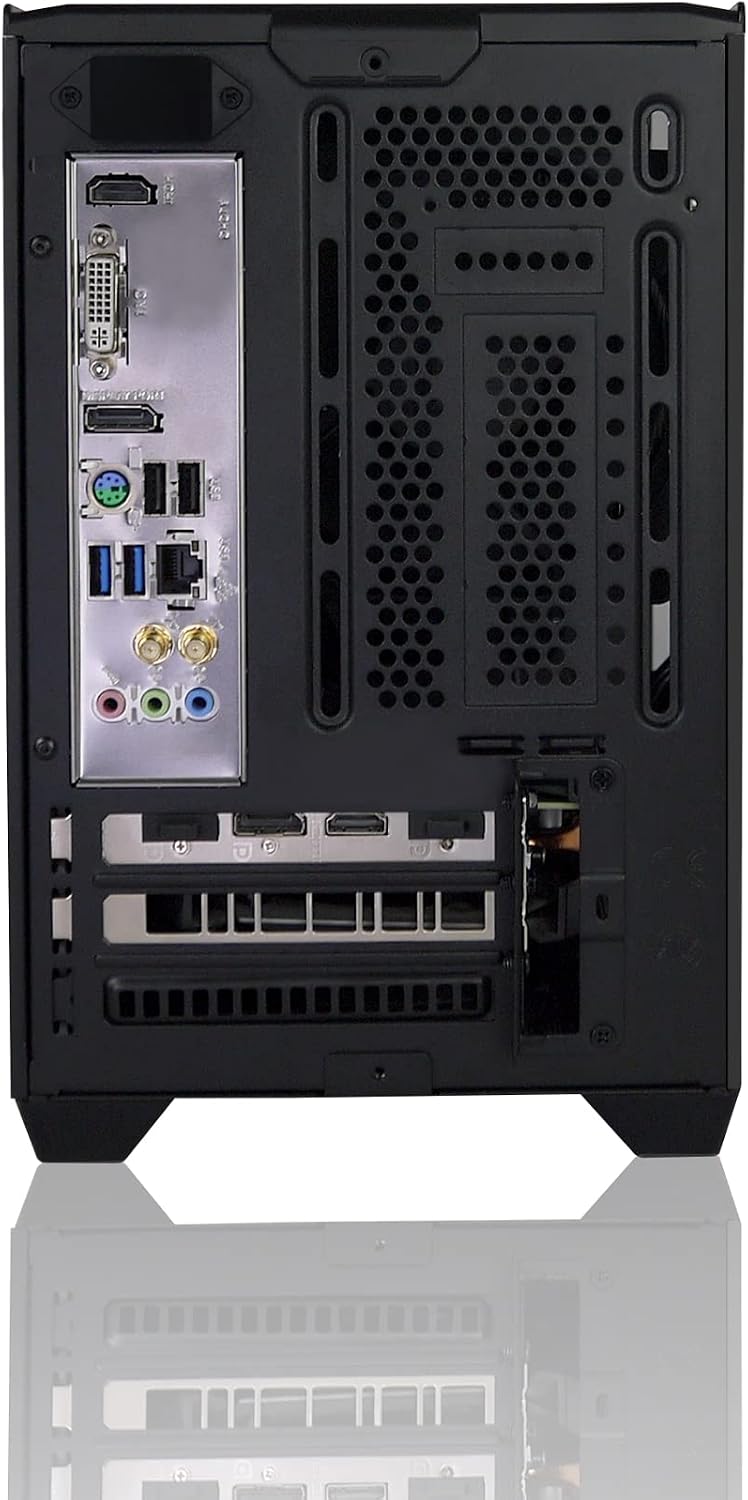 Q-Box Mini Series PC - AMD Ryzen 5 5600G Cezanne 6-Core 3.9 GHz with AMD Radeon Graphics Gaming Cooler 16 GB DDR4 1TB SSD Windows 10, Black