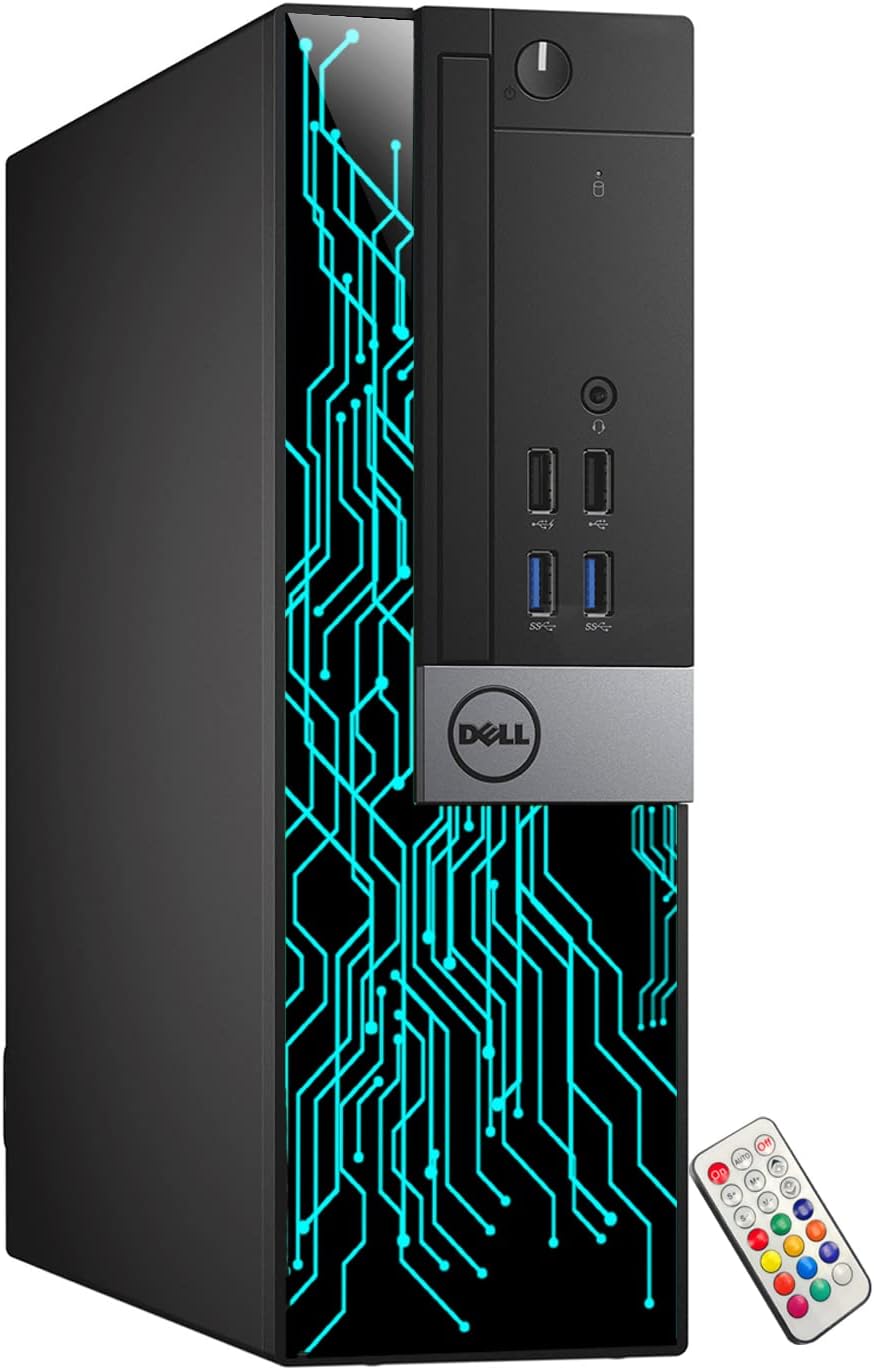 Dell OptiPlex 5060 SFF RGB Computer PC, Intel Core i5-8500, RX 550 4GB GDDR5, 32GB RAM, 512GB NVMe, 1TB HDD, 22 Inch HDMI Monitor, Gaming Headset, WiFi, Bluetooth, Windows 11 Pro (Renewed)