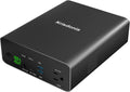 Power Bank with AC Outlet, Portable Laptop Charger Battery Bank USB C 100W Fast Charging, 80000mAh/296Wh Power Station External Battery Pack 130W/110V for Outdoor Camping Home Office