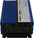 AIMS Power PWRI60012120s UL 600 WATT Pure SINE Inverter 12 VDC to 120 VAC ETL Listed USB, Cables and Remote Port