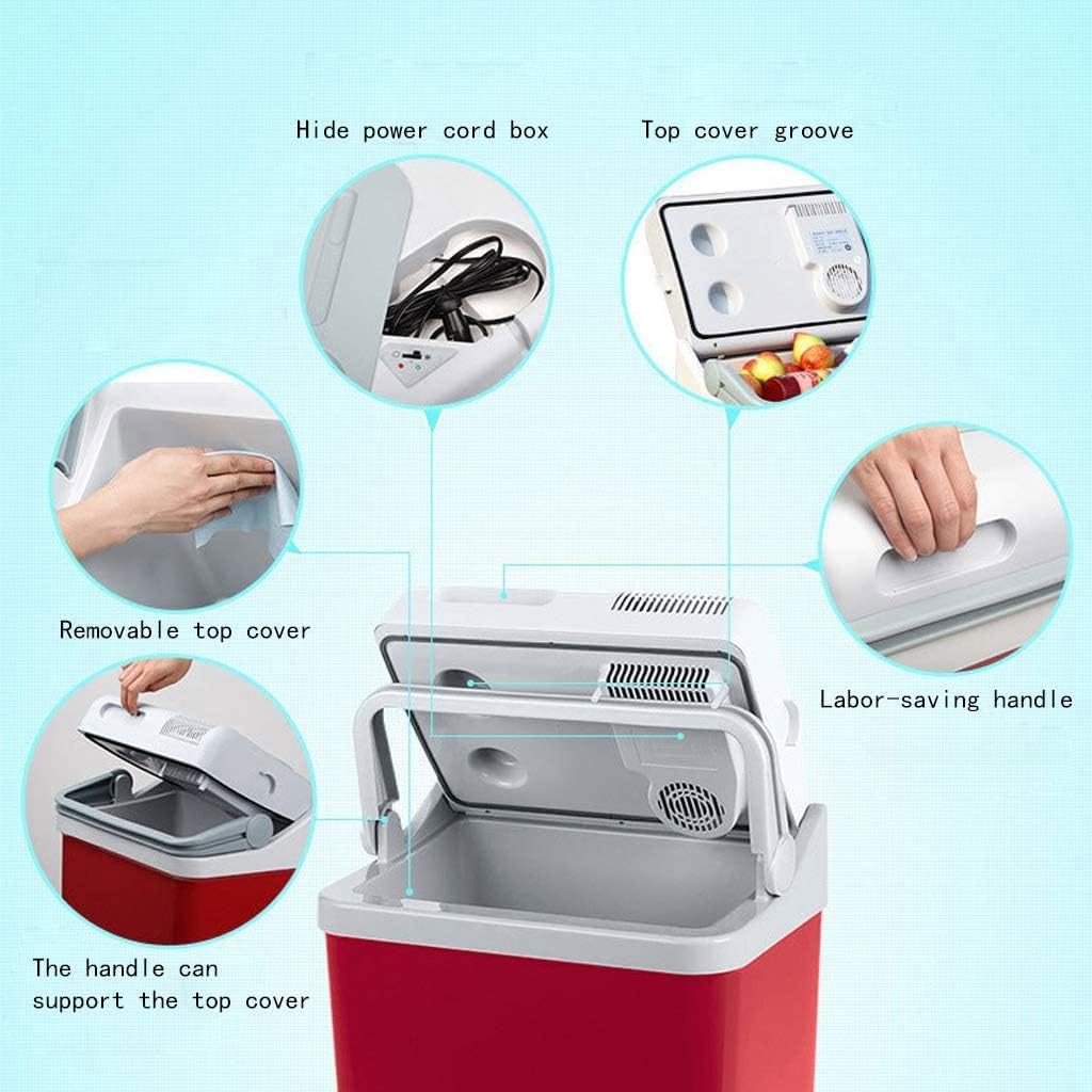 Electric Cool Box 24L PortableCar Refrigerator Freeze Heating Fridge Compressor Plug Picnic Refrigeration Heating(E)