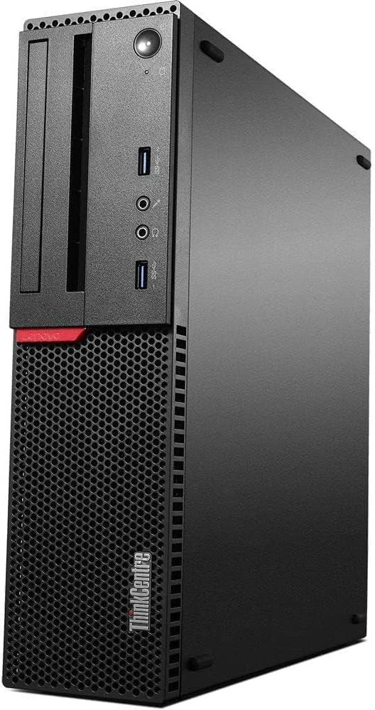 Lenovo ThinkCentre M700 SFF Desktop Computer, 6th Gen Dual Core i3-6100 3.7GHz, 16GB DDR4 RAM 480GB SSD, VGA, DisplayPort, Keyboard & Mouse, WiFi, BT, Windows 11 Pro (Renewed)