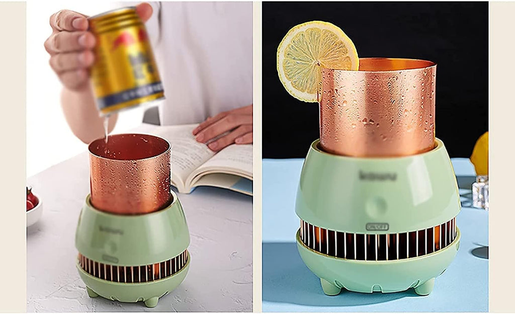 Electric cooler Quick Refrigeration Cup Portable Mini Office Dormitory Refrigeration Cup Beverage Cooler One-key Start Simple Operation for Water Milk Beer Cocoa