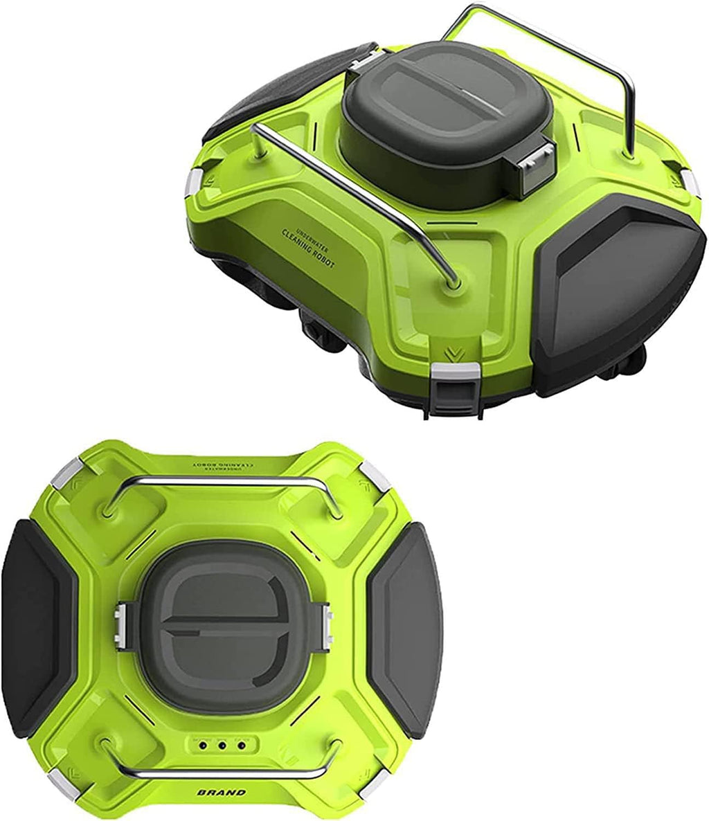 Fully Automatic Swimming Pool Cleaning Robot, Fully Automatic Robotic Pool Cleaner Wall-Climbing Underwater Cleaner with Smart Navigation and Top Load Filter