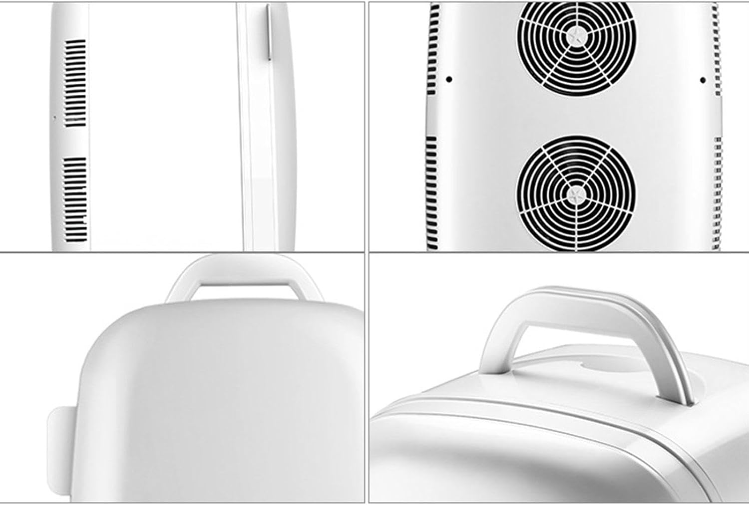 Mini Fridge Electric Cooler and Warmer for Car 12V DC/220VAC Car Refrigerator 25 Liter Capacity Portable Car Fridge for Skincare, Beverage, Food, Home, Office,White