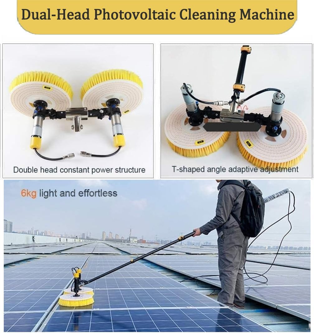 Cleaning Brush Electric Pool Cleaning Brush, Water Washing Photovoltaic Panel Glass Cleaning Equipment Tool, Photovoltaic & Solar Panel Cleaning Tool