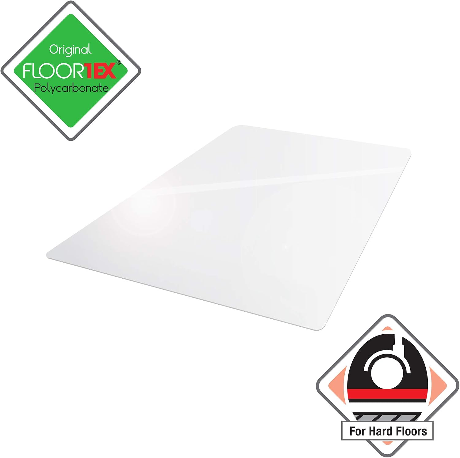 Floortex® Ultimat® Strong Polycarbonate Rectangular Chair Mat for Hard Floor - 48' x 79'