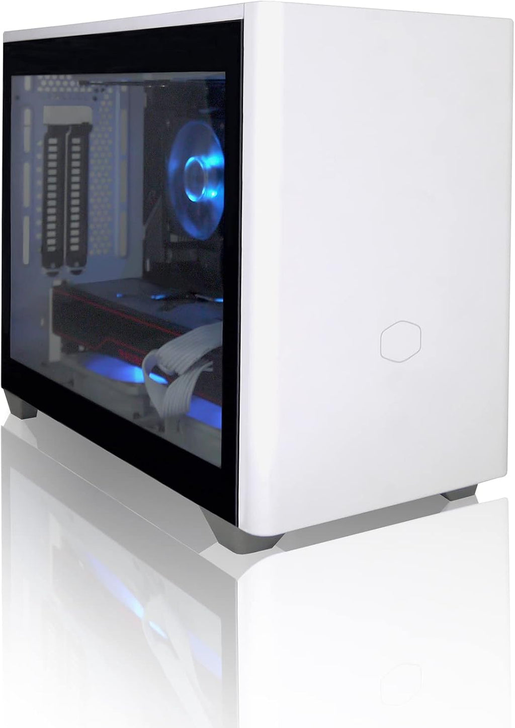 Mini Gaming PC AMD 4.6 GHz Max Boost AMD Ryzen 7 5700G 8-Core CPU with Radeon Graphics Cools with Gaming Cooler 16GB DDR4 3200, White1TB m.2 NVMe SSD, WiFi & Win 10