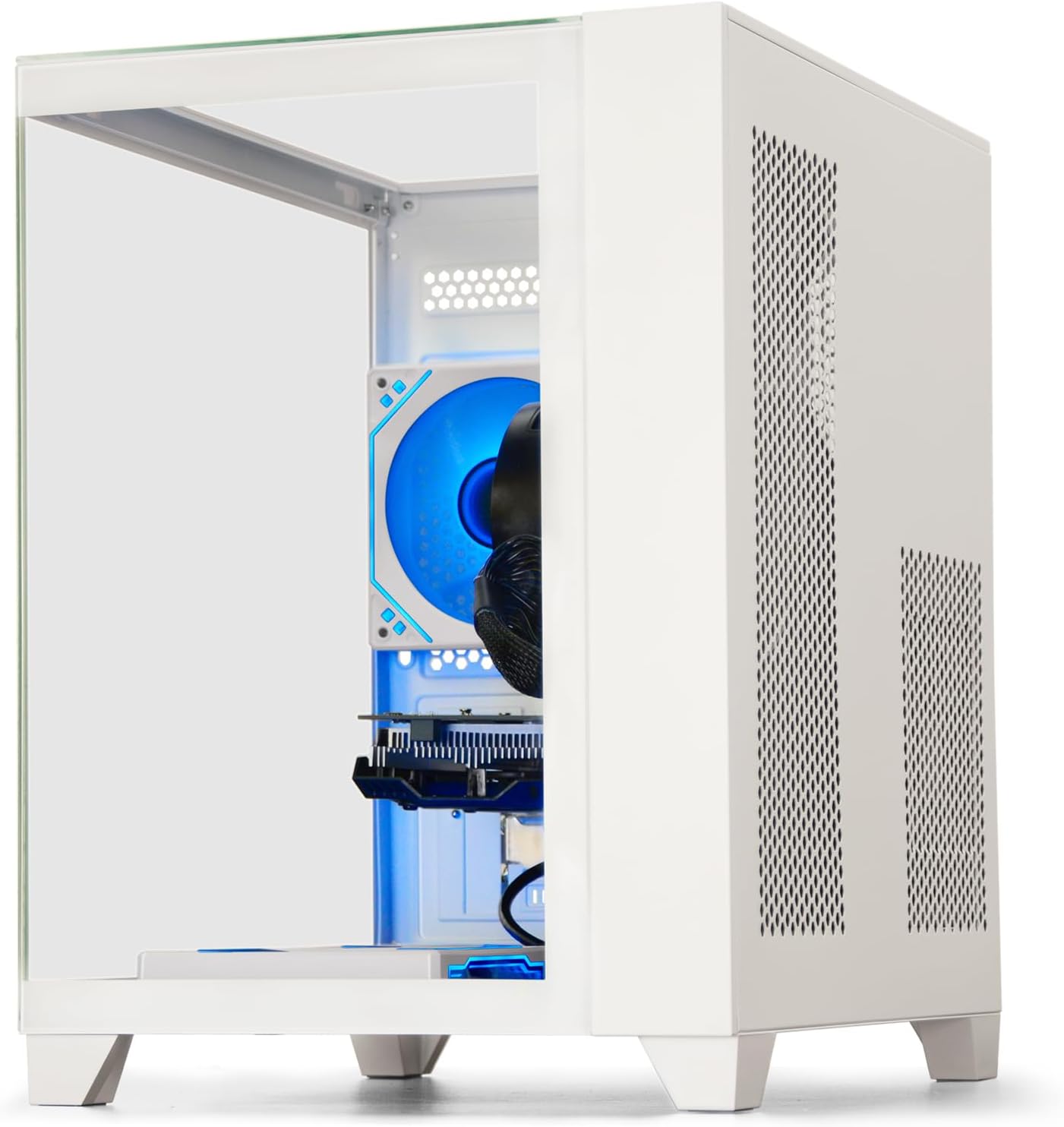Prebuilt Gaming PC Desktop | Ryzen 5 6Cores 3.6G Up to 4.1G | RX 560 4G Graphics Card | 16G DDR4 RAM | 512G SSD | Wi-Fi 6 | Tower Computer White
