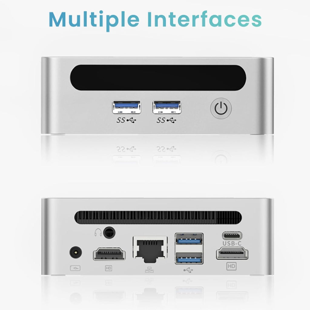 Mini PC AMD Ryzen 3 4300U Mini Computers Up to 3.7GHz 4c/4t, 8GB DDR4, 256GB SSD & M.2 NVME, Gaming PC with Wifi6/BT5.2, Gaming/Office/Design