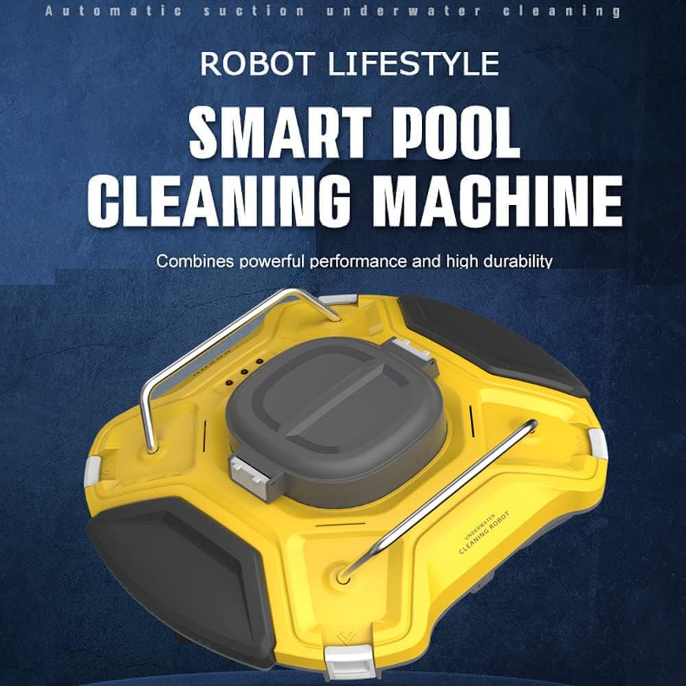 EAGLEG Cordless Pool Cleaning Robot, Automatic Pool Cleaner, Robotic Pool Cleaner with Massive Cartridge Filters, Ideal for Pools Up to 85 Sq.Ft