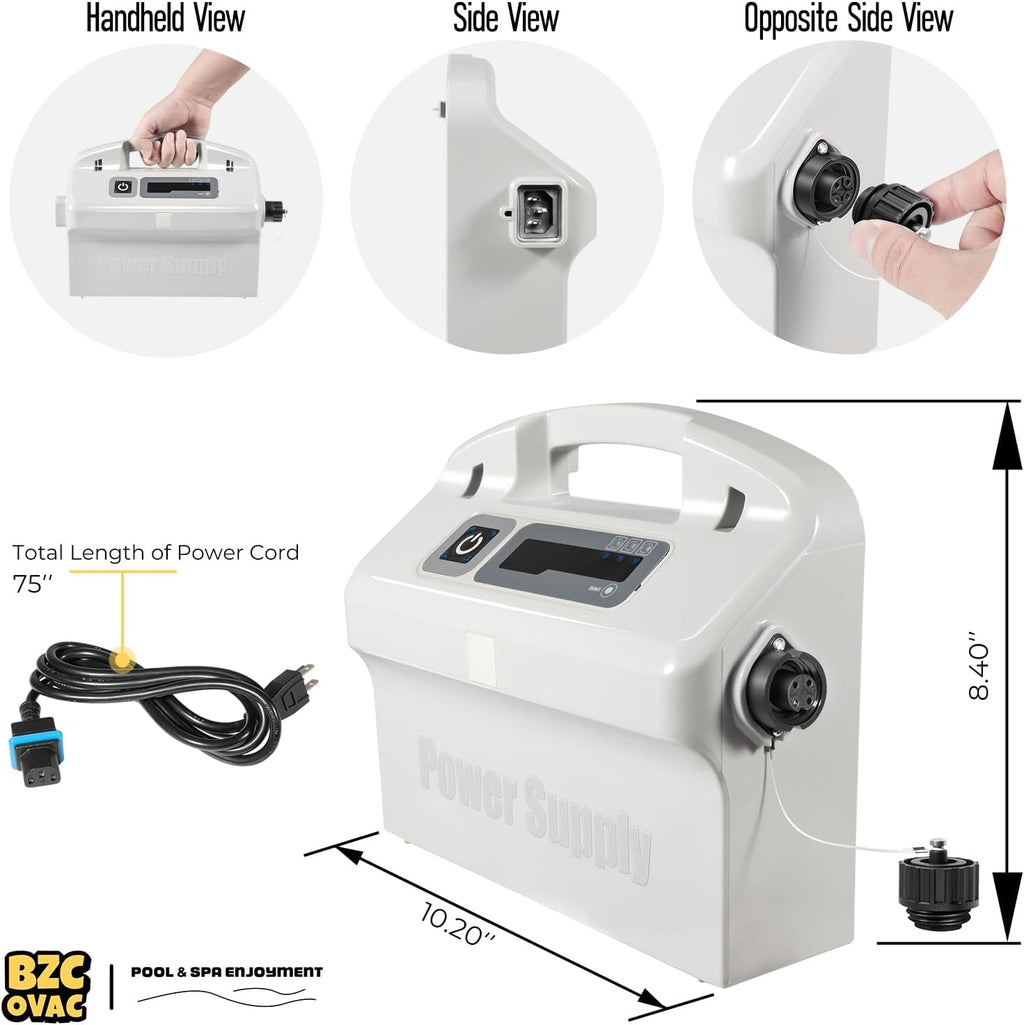 9995672-US-ASSY Advanced Diagnostic Power Supply, 180W with Weekly Timer for Maytronics Dolphin Pool Cleaners - Includes 5898412LF Power Cord to Robot