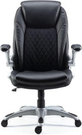 STAPLES Sorina Bonded Leather Chair - Adjustable Office Chair with Plush Padding, Provides Lumbar, Arm and Head Support, Perfect Desk Chair for The Modern Office
