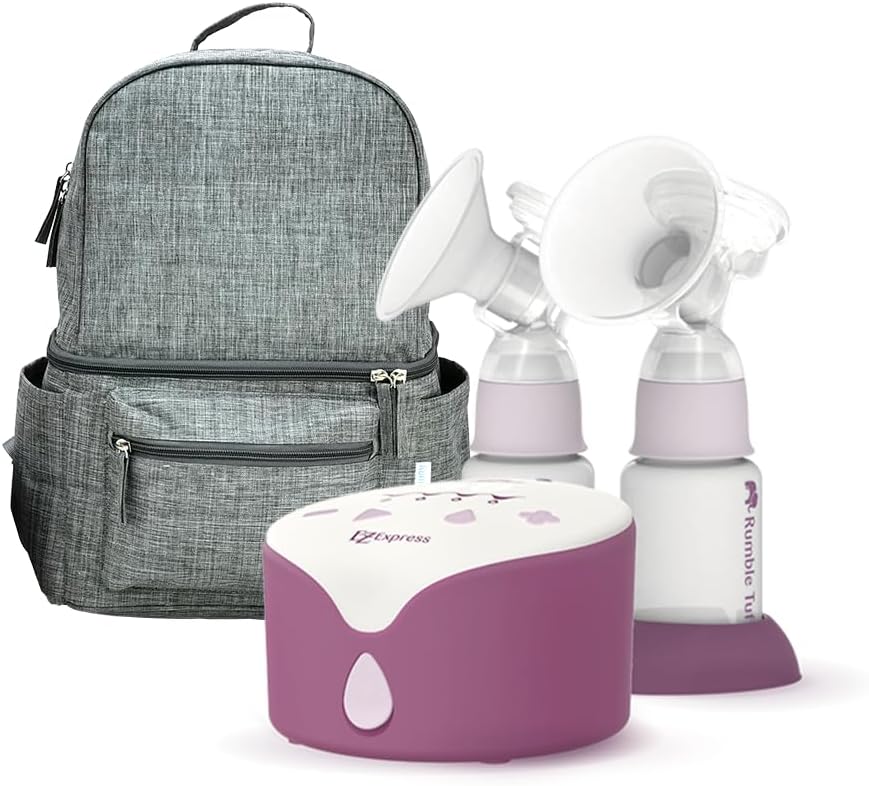 Rumble Tuff EZ Express Electric Breast Pump with Classic Collection Kits and Cooler Backpack