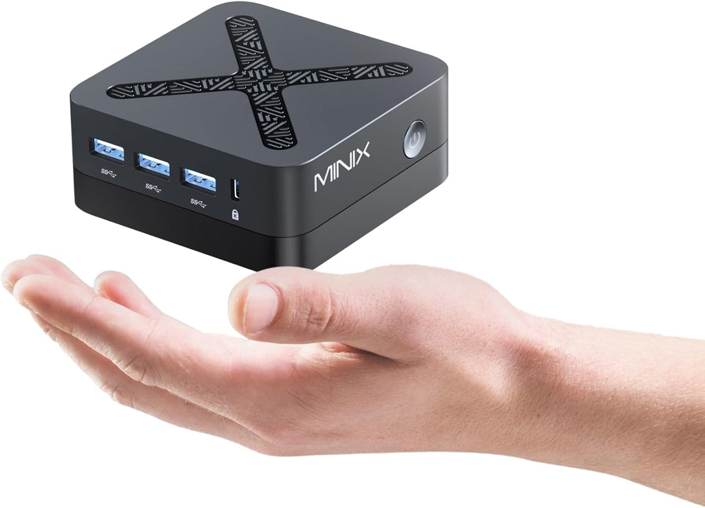 MINIX NEO Z95 Mini PC,Intel 12th Gen N95,16GB LPDDR5X RAM,512GB NVMe SSD, Dual LAN Mini Computers/4K Triple Display HDMI/DP/VESA Mount/Auto Power On/WOL for Business Home Office,Digital Signage